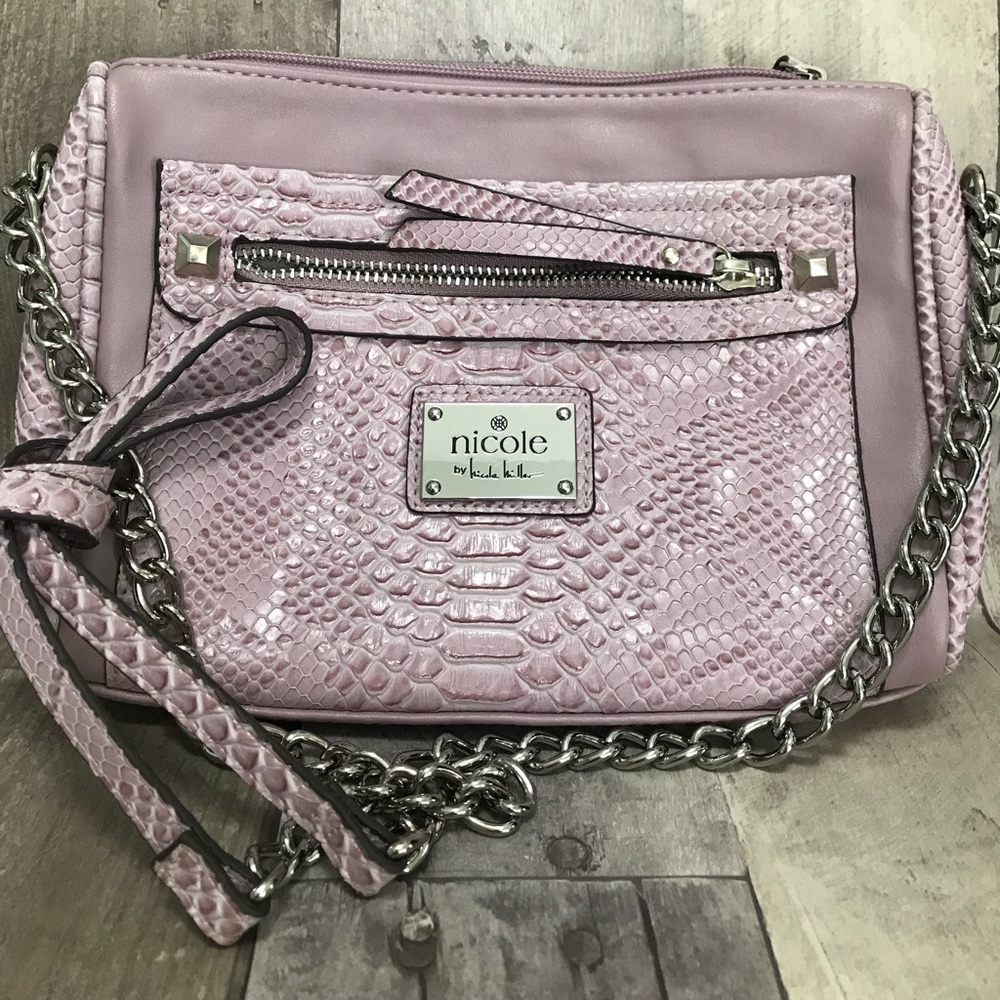 Nicole Miller blush crossbody